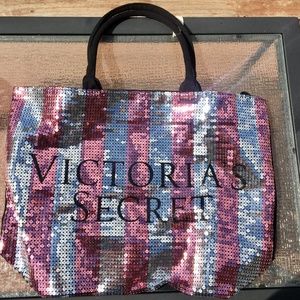 Victoria's Secret Large Sequin Tote Bag